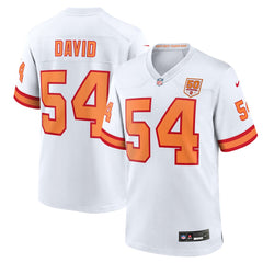 Lavonte David '76 Tampa Bay Buccaneers 50th Season Game Jersey - White
