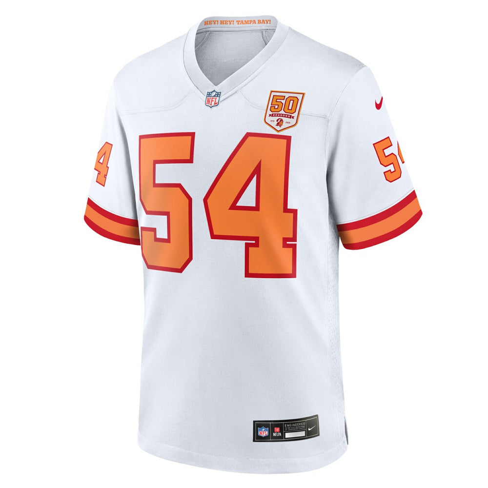 Lavonte David '76 Tampa Bay Buccaneers 50th Season Game Jersey - White