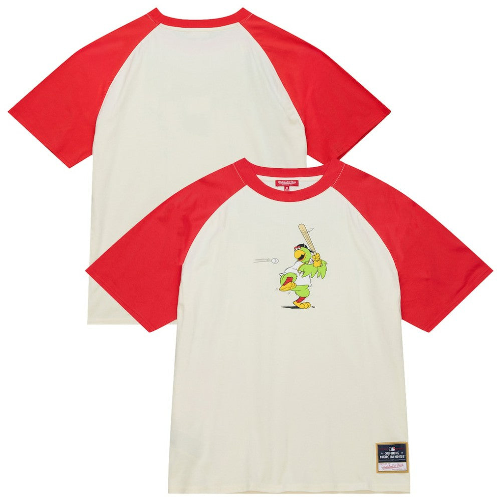 Pittsburgh Pirates Women's Boyfriend Raglan T-Shirt Cream | Mitchell & Ness