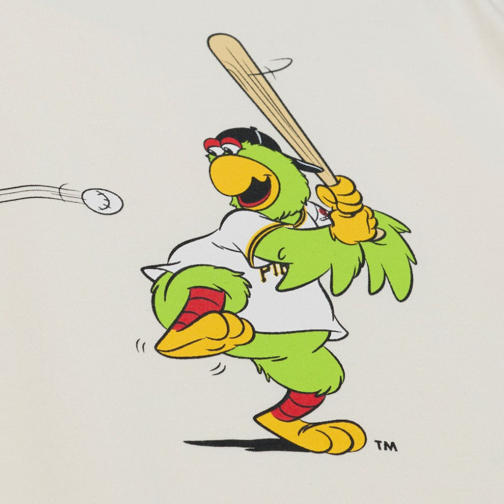 Pittsburgh Pirates Women's Boyfriend Raglan T-Shirt Cream | Mitchell & Ness