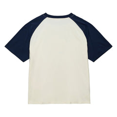 Atlanta Braves Women's Boyfriend Raglan T-Shirt Cream | Mitchell & Ness