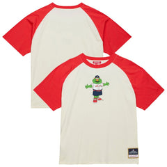 Boston Red Sox Women's Boyfriend Raglan T-Shirt Cream | Mitchell & Ness
