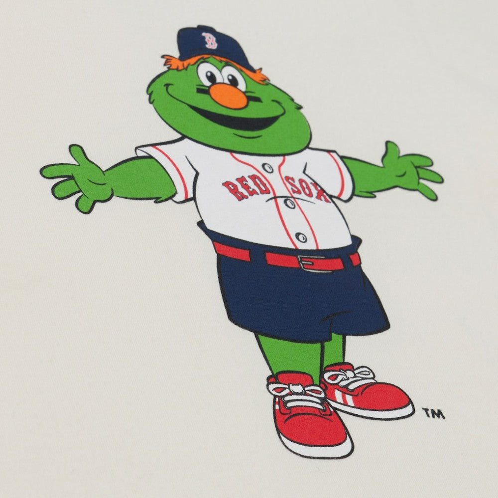 Boston Red Sox Women's Boyfriend Raglan T-Shirt Cream | Mitchell & Ness