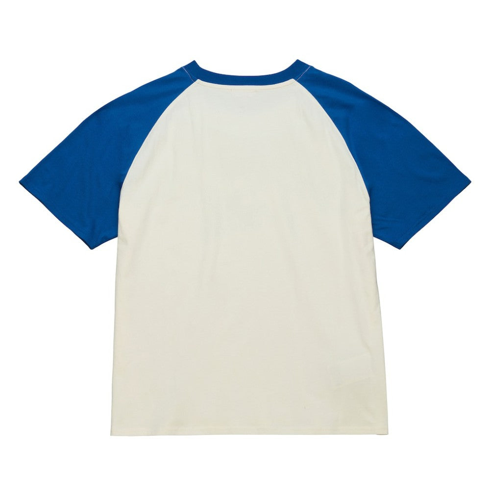 Chicago Cubs Women's Boyfriend Raglan T-Shirt Cream | Mitchell & Ness