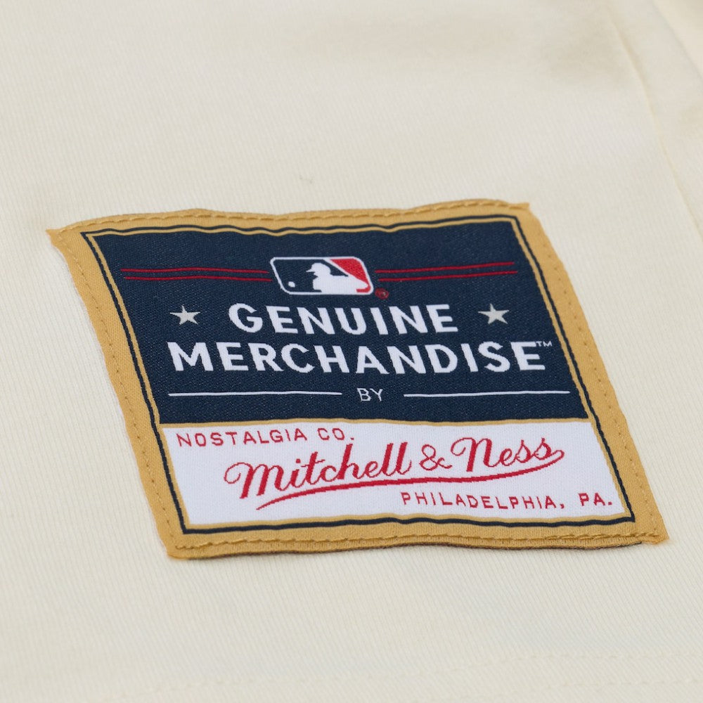 Chicago Cubs Women's Boyfriend Raglan T-Shirt Cream | Mitchell & Ness