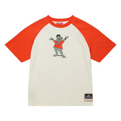 San Francisco Giants Women's Boyfriend Raglan T-Shirt Cream | Mitchell & Ness