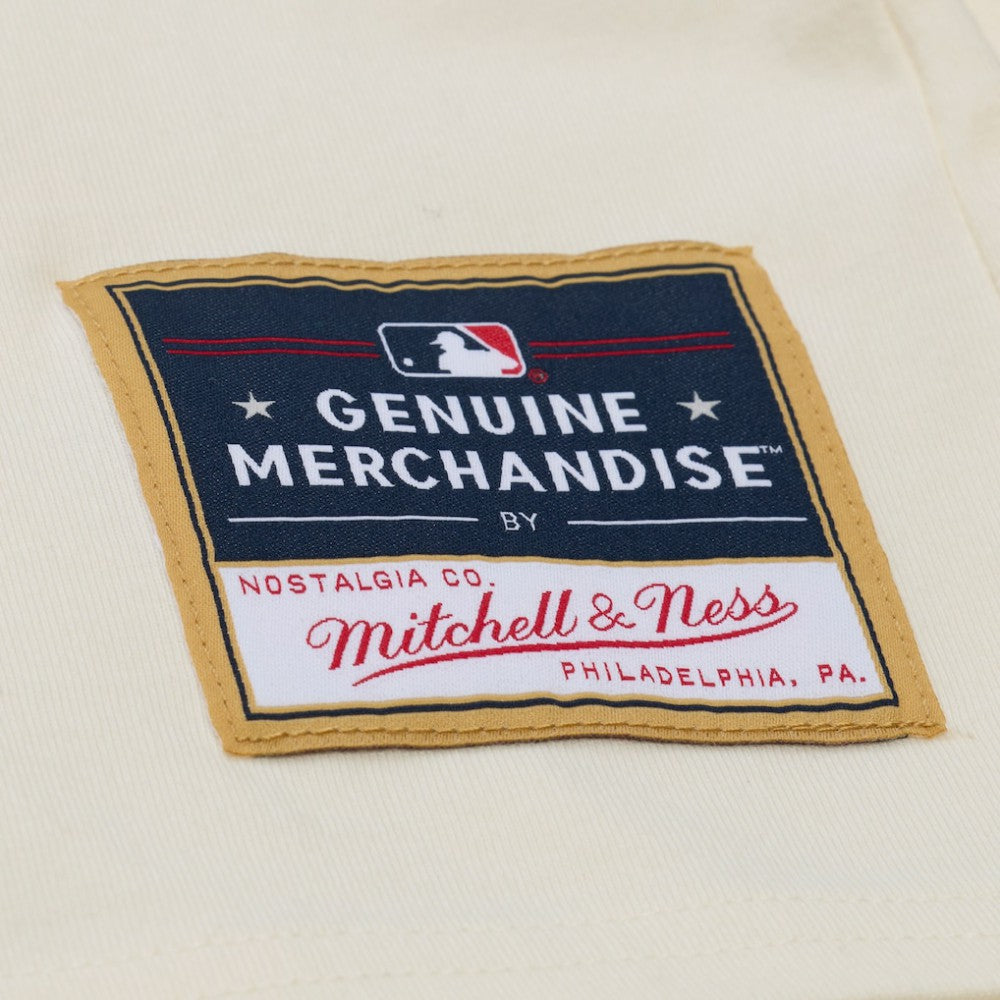 San Francisco Giants Women's Boyfriend Raglan T-Shirt Cream | Mitchell & Ness
