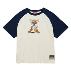 Seattle Mariners Women's Boyfriend Raglan T-Shirt Cream | Mitchell & Ness