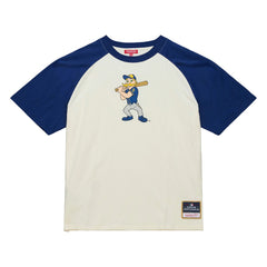 Milwaukee Brewers Women's Boyfriend Raglan T-Shirt Cream | Mitchell & Ness