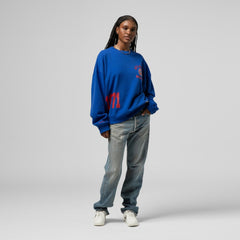 Atlanta Braves Women's Cooperstown Collection Crewneck Sweatshirt Royal | Mitchell & Ness