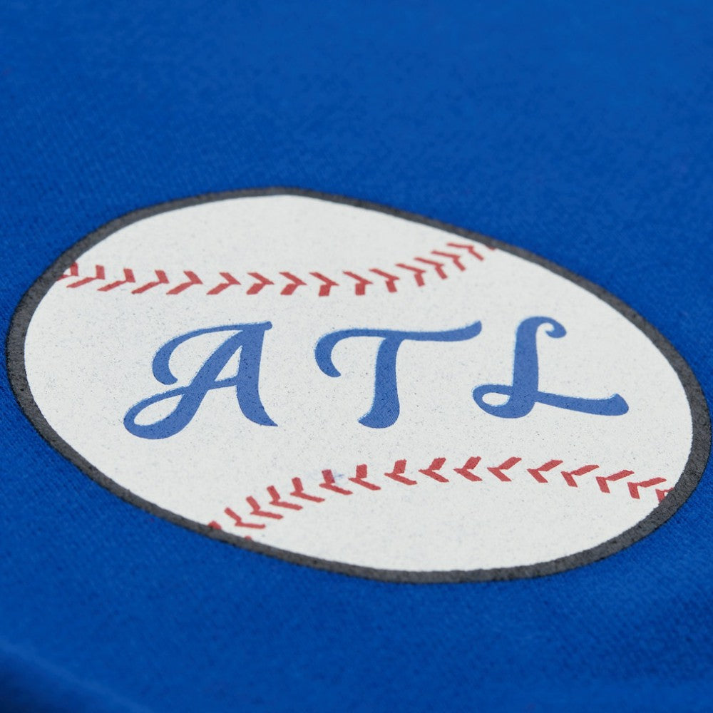 Atlanta Braves Women's Cooperstown Collection Crewneck Sweatshirt Royal | Mitchell & Ness