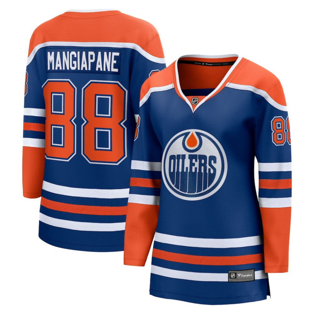 Andrew Mangiapane Edmonton Oilers Fanatics Women's Home Breakaway Jersey Royal
