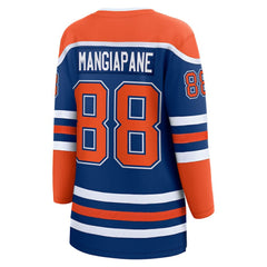 Andrew Mangiapane Edmonton Oilers Fanatics Women's Home Breakaway Jersey Royal
