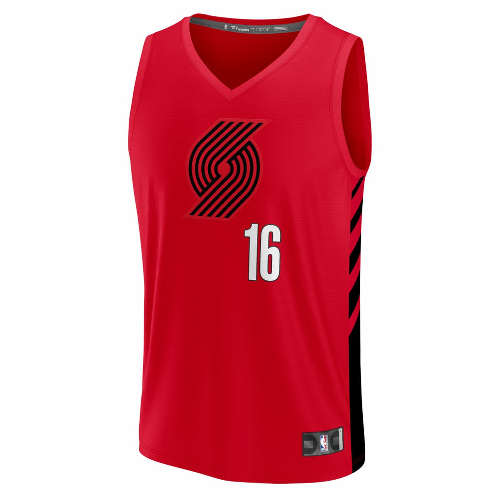 Yang Hansen Portland Trail Blazers Fast Break Replica Jersey - Red - Statement Edition