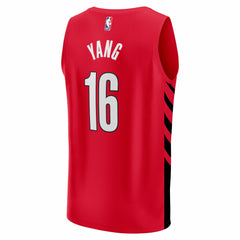 Yang Hansen Portland Trail Blazers Fast Break Replica Jersey - Red - Statement Edition