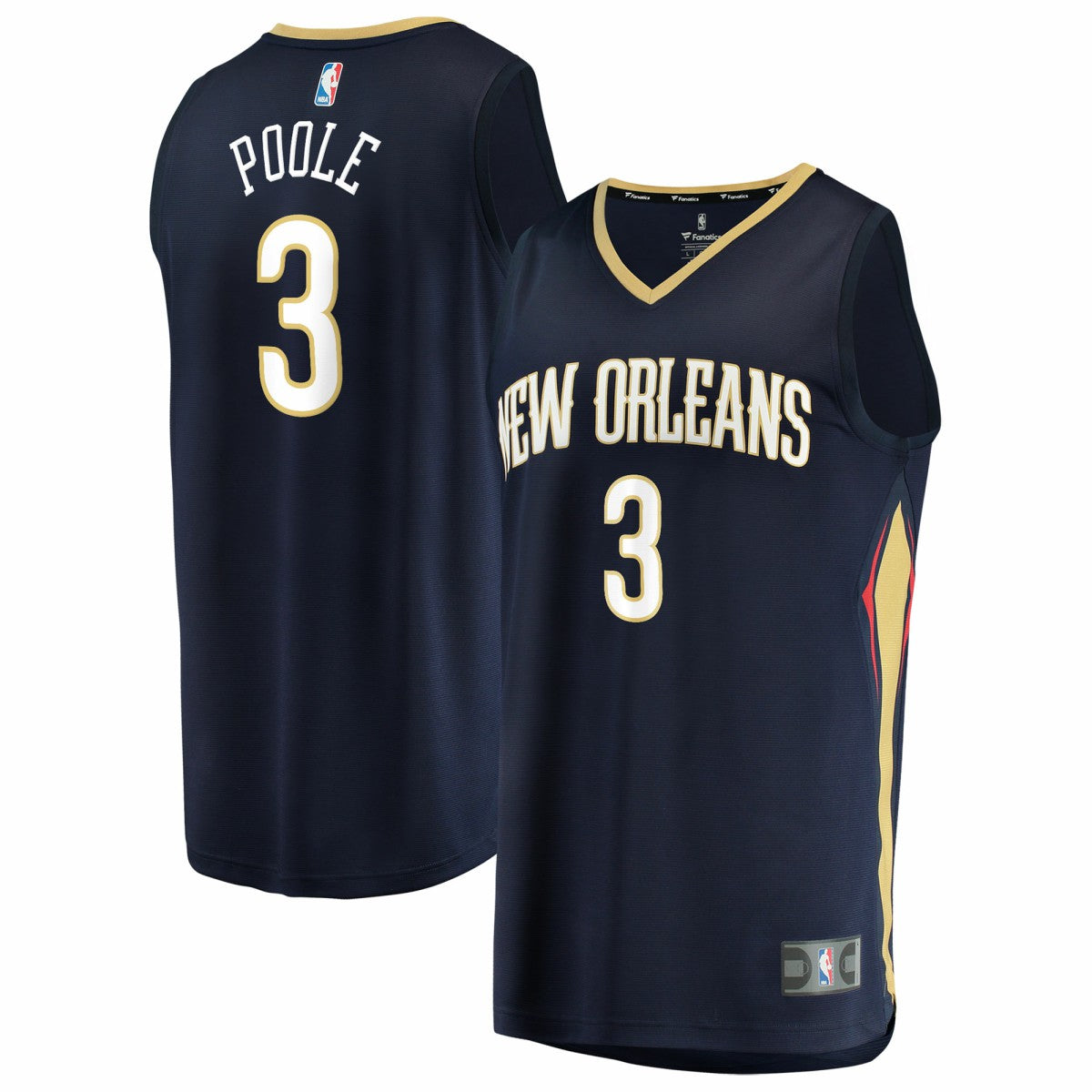 Jordan Poole New Orleans Pelicans Fast Break Replica Jersey - Navy - Icon Edition