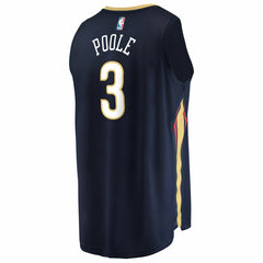 Jordan Poole New Orleans Pelicans Fast Break Replica Jersey - Navy - Icon Edition