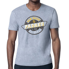 San Diego Padres Starter Route 66 Team Logo T-Shirt Heather Gray