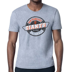 San Francisco Giants Starter Route 66 Team Logo T-Shirt Heather Gray