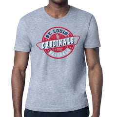 St. Louis Cardinals Starter Route 66 Team Logo T-Shirt Heather Gray