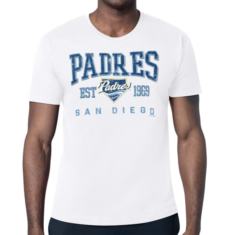 San Diego Padres Starter Distressed Logo T-Shirt White