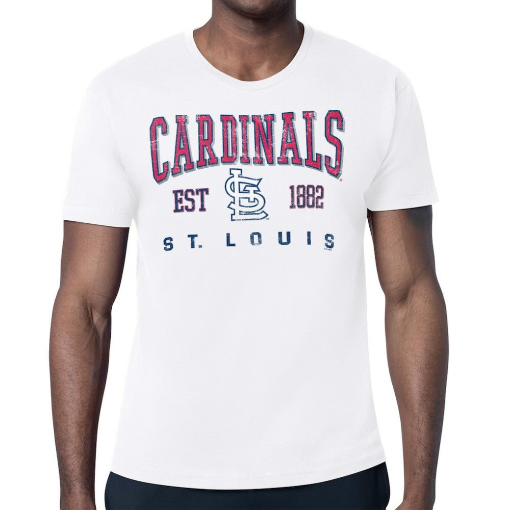 St. Louis Cardinals Starter Distressed Logo T-Shirt White