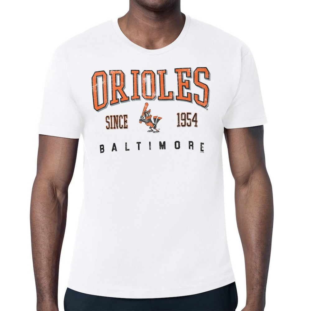 Baltimore Orioles Starter Distressed Logo T-Shirt White