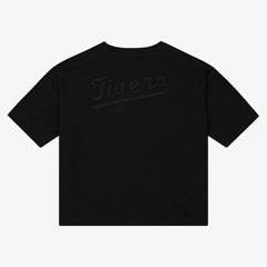 Detroit Tigers Women's Cooperstown Collection Phantom Cropped T-Shirt Black | Mitchell & Ness
