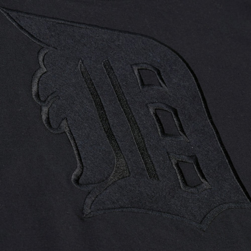 Detroit Tigers Women's Cooperstown Collection Phantom Cropped T-Shirt Black | Mitchell & Ness