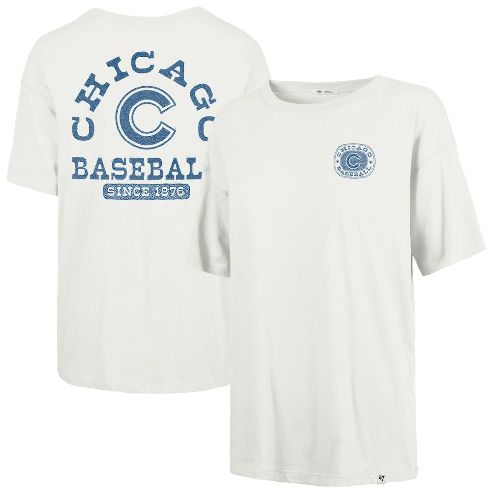 Chicago Cubs Women's Back Canyon Sadie T-Shirt Natural | 47 brand