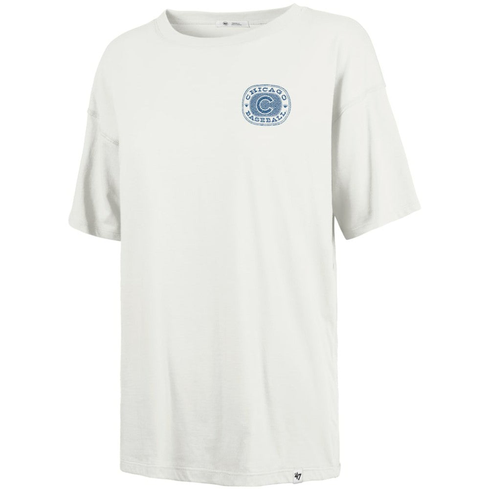 Chicago Cubs Women's Back Canyon Sadie T-Shirt Natural | 47 brand