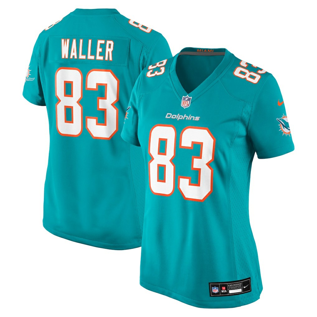 Darren Waller Miami Dolphins Women's Team Game Jersey - Aqua