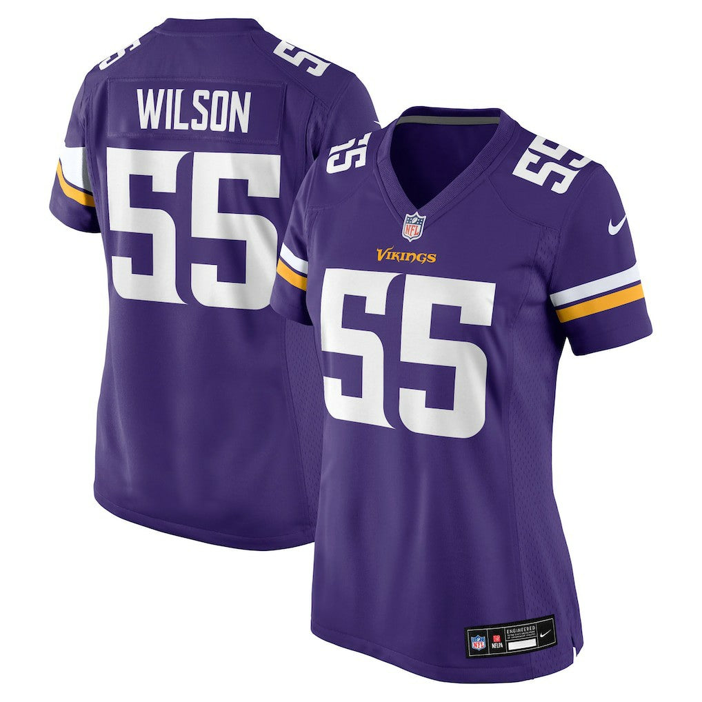 Eric Wilson Minnesota Vikings Women's Team Game Jersey - Purple