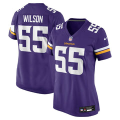 Eric Wilson Minnesota Vikings Women's Team Game Jersey - Purple