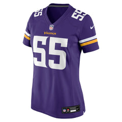 Eric Wilson Minnesota Vikings Women's Team Game Jersey - Purple