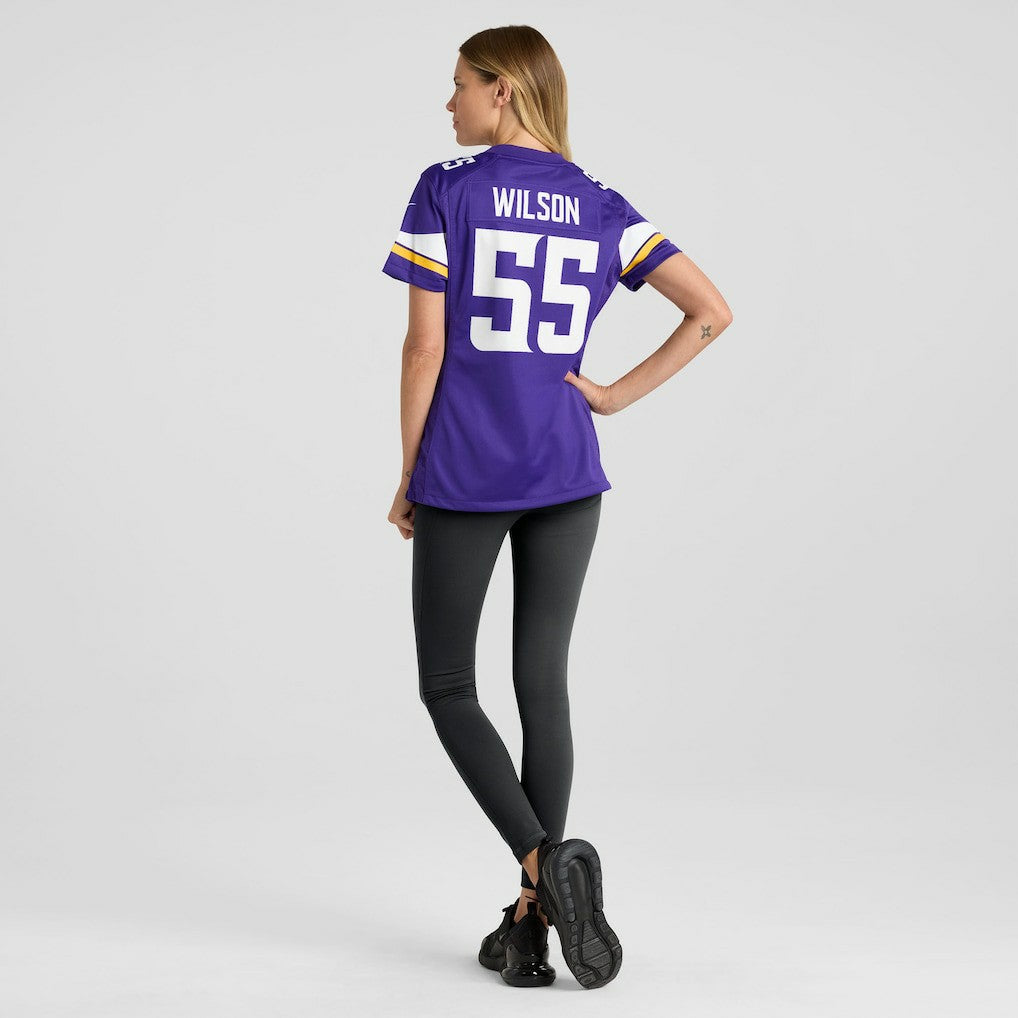 Eric Wilson Minnesota Vikings Women's Team Game Jersey - Purple