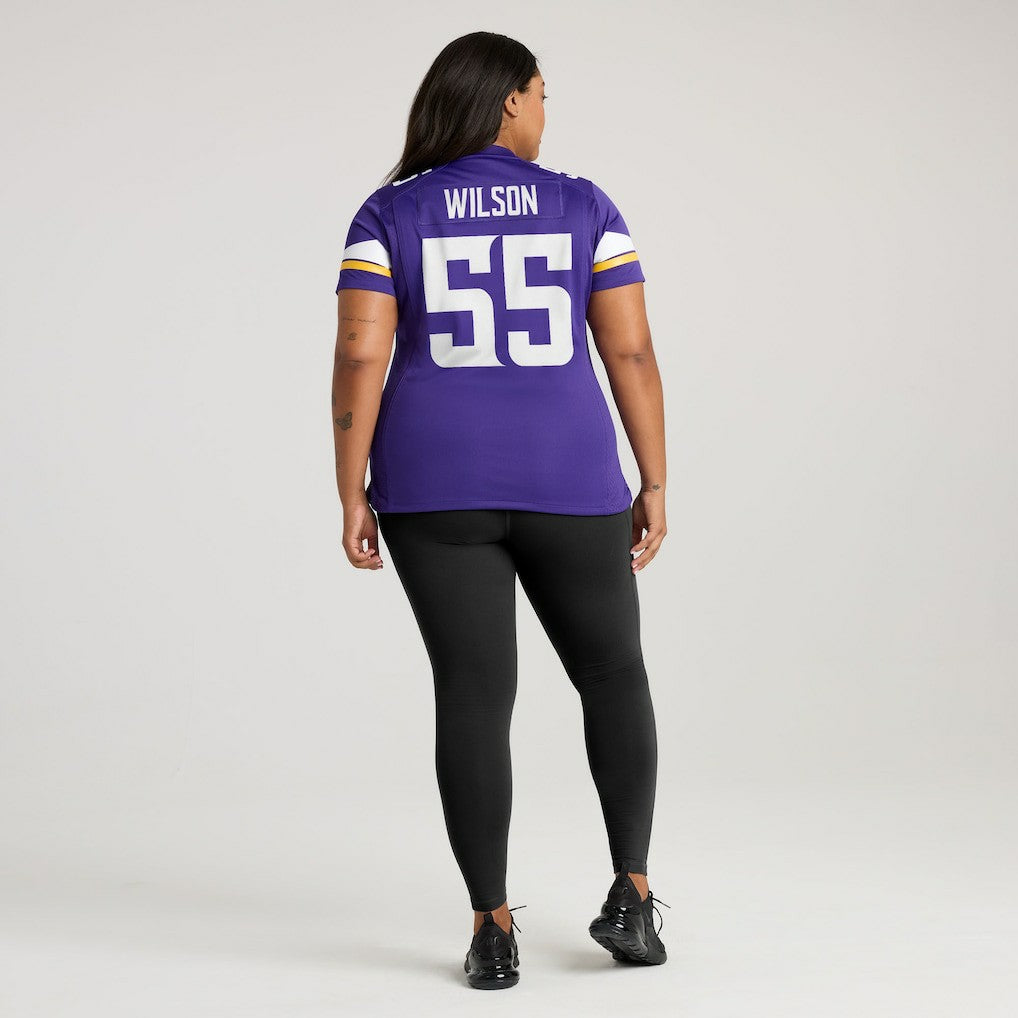 Eric Wilson Minnesota Vikings Women's Team Game Jersey - Purple