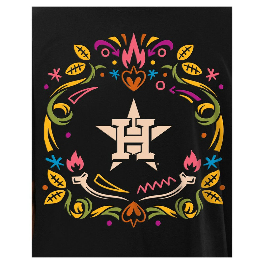 Houston Astros Día de los Muertos T-Shirt Black | New Era