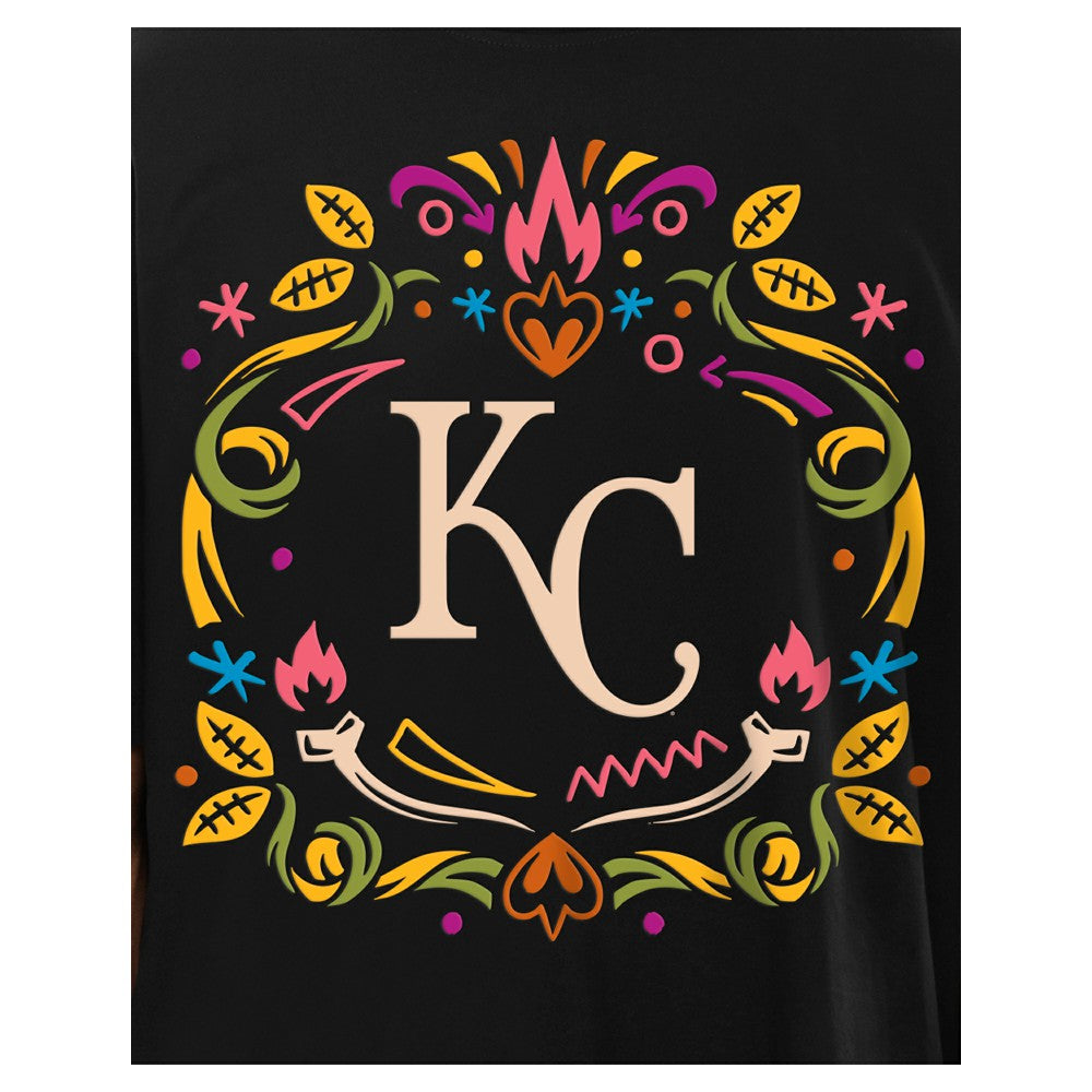 Kansas City Royals Día de los Muertos T-Shirt Black | New Era