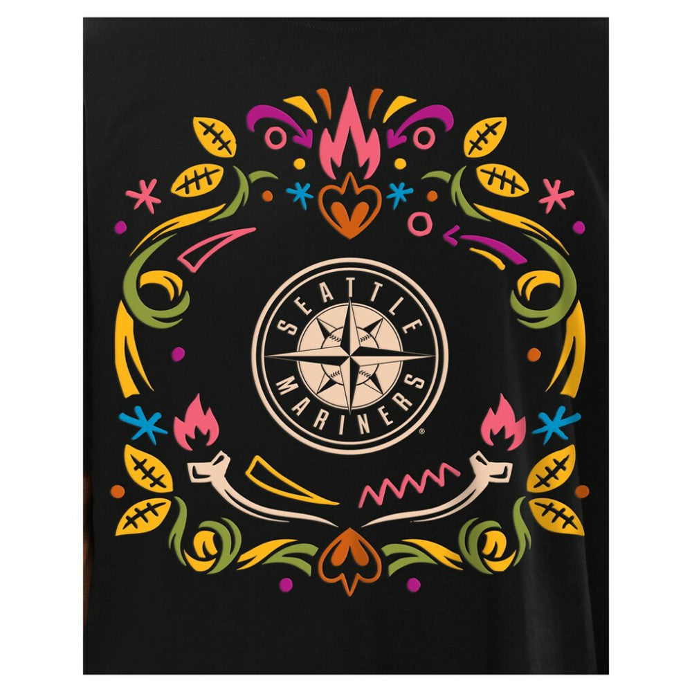 Seattle Mariners Día de los Muertos T-Shirt Black | New Era