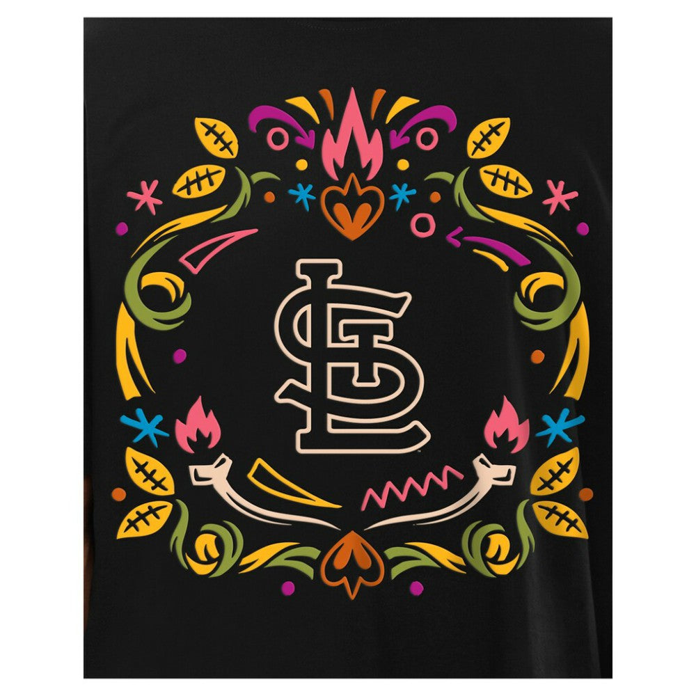 St. Louis Cardinals Día de los Muertos T-Shirt Black | New Era