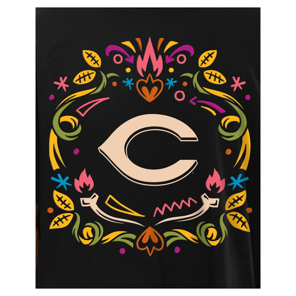 Cincinnati Reds Día de los Muertos T-Shirt Black | New Era
