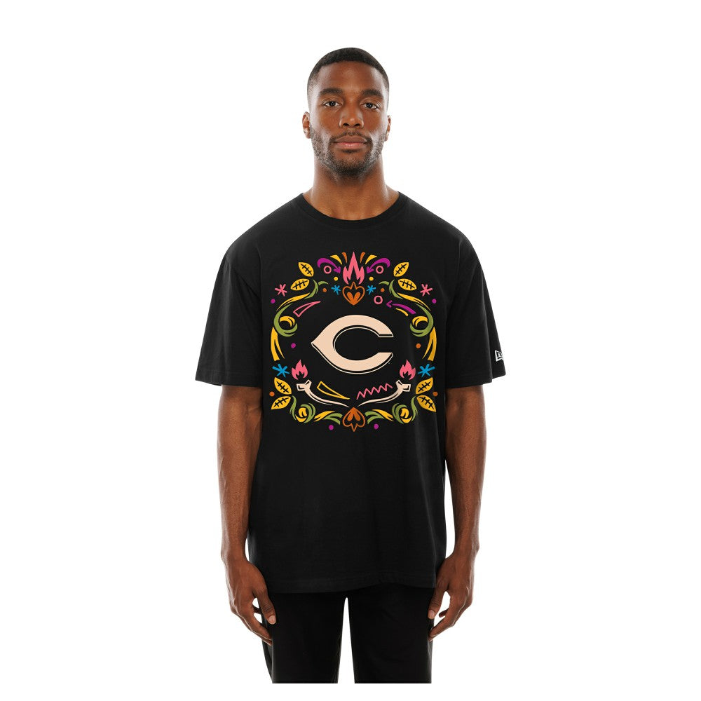 Cincinnati Reds Día de los Muertos T-Shirt Black | New Era