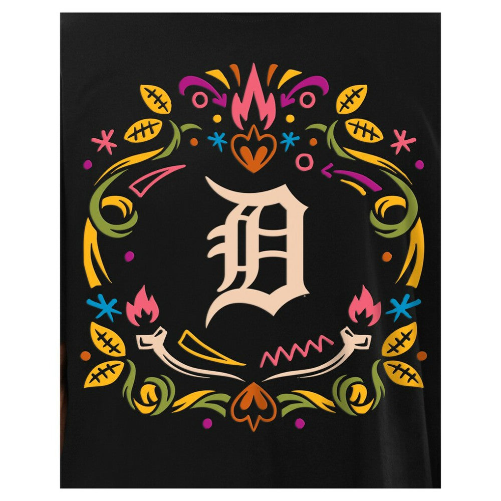 Detroit Tigers Día de los Muertos T-Shirt Black | New Era