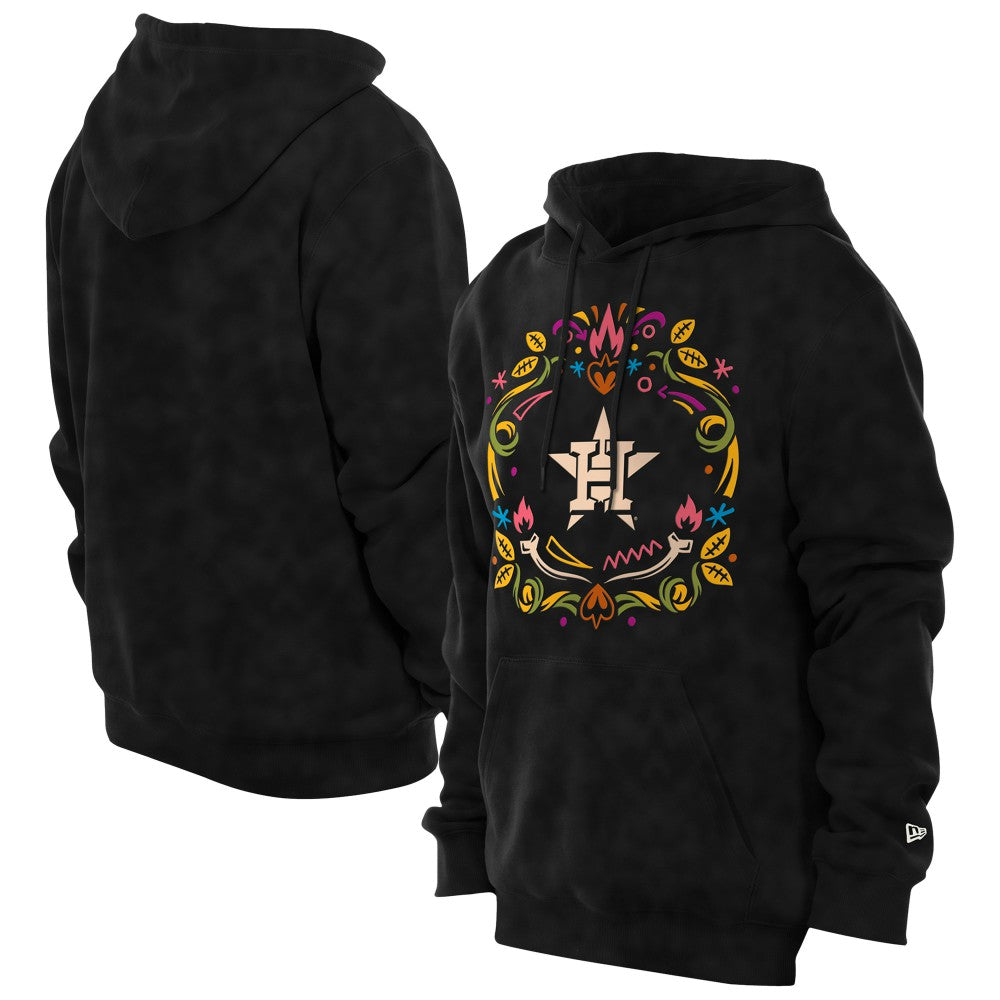 Houston Astros Día de los Muertos Brushed Fleece Hoodie Black | New Era