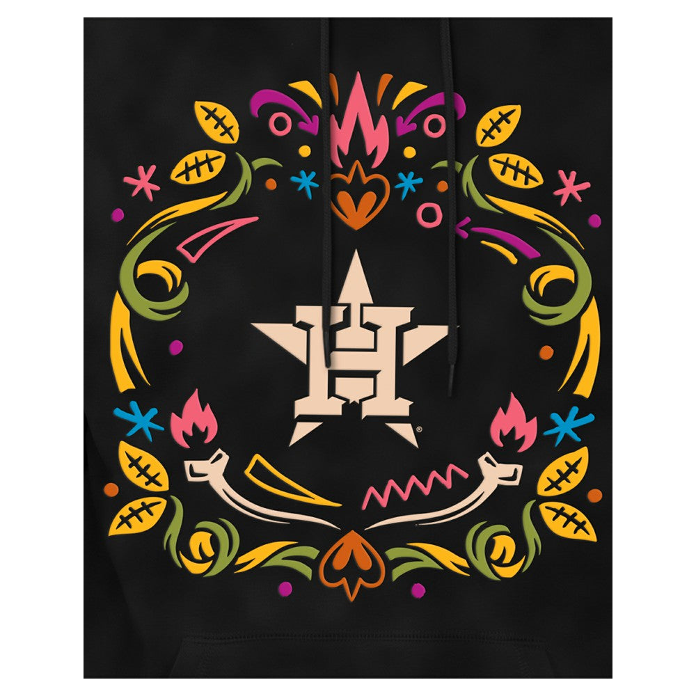 Houston Astros Día de los Muertos Brushed Fleece Hoodie Black | New Era