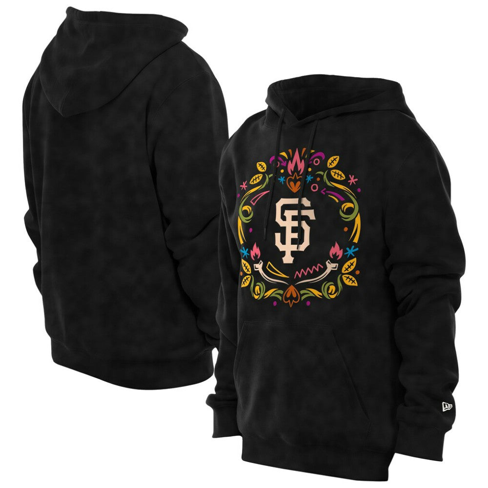 San Francisco Giants Día de los Muertos Brushed Fleece Hoodie Black | New Era