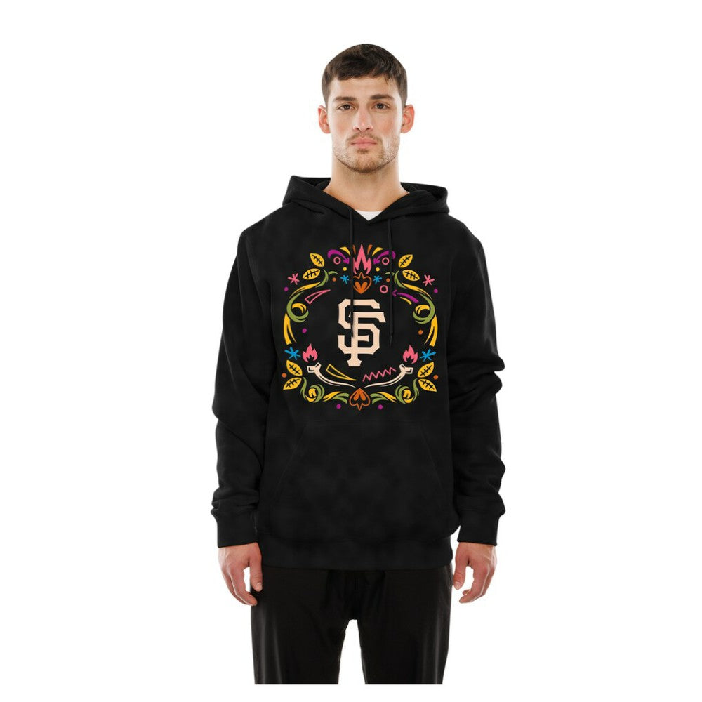San Francisco Giants Día de los Muertos Brushed Fleece Hoodie Black | New Era