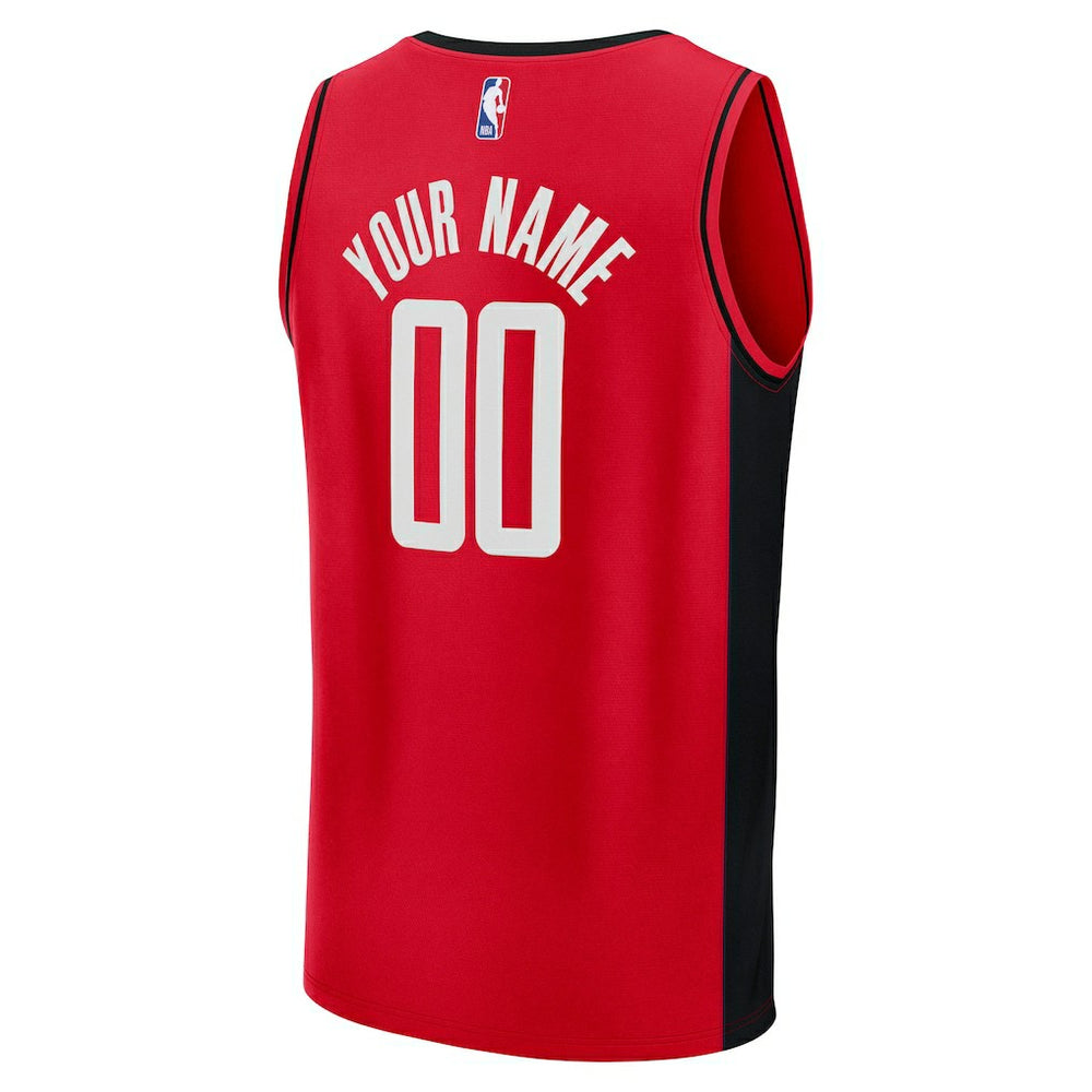 Houston Rockets Fast Break Custom Jersey - Icon Edition - Red