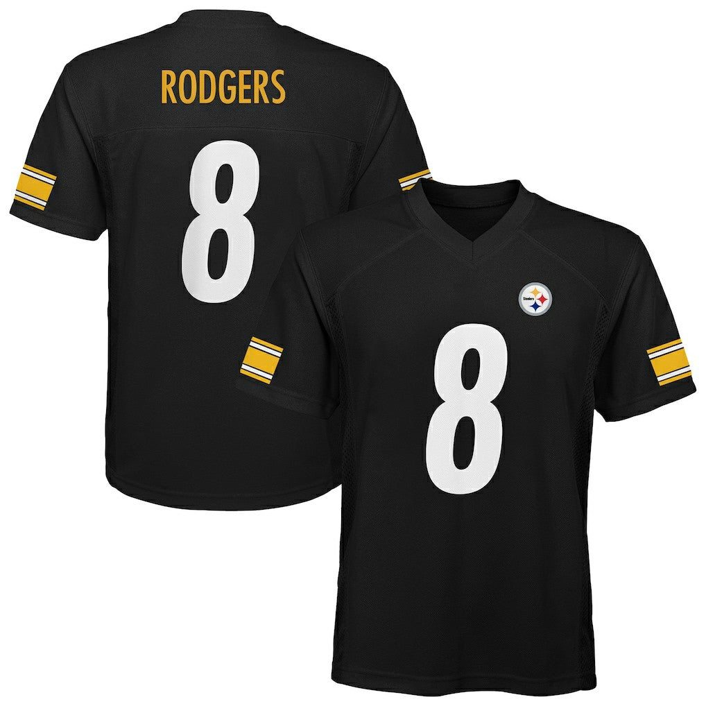 Aaron Rodgers Pittsburgh Steelers Outerstuff Youth Replica Player Jersey - Black discount